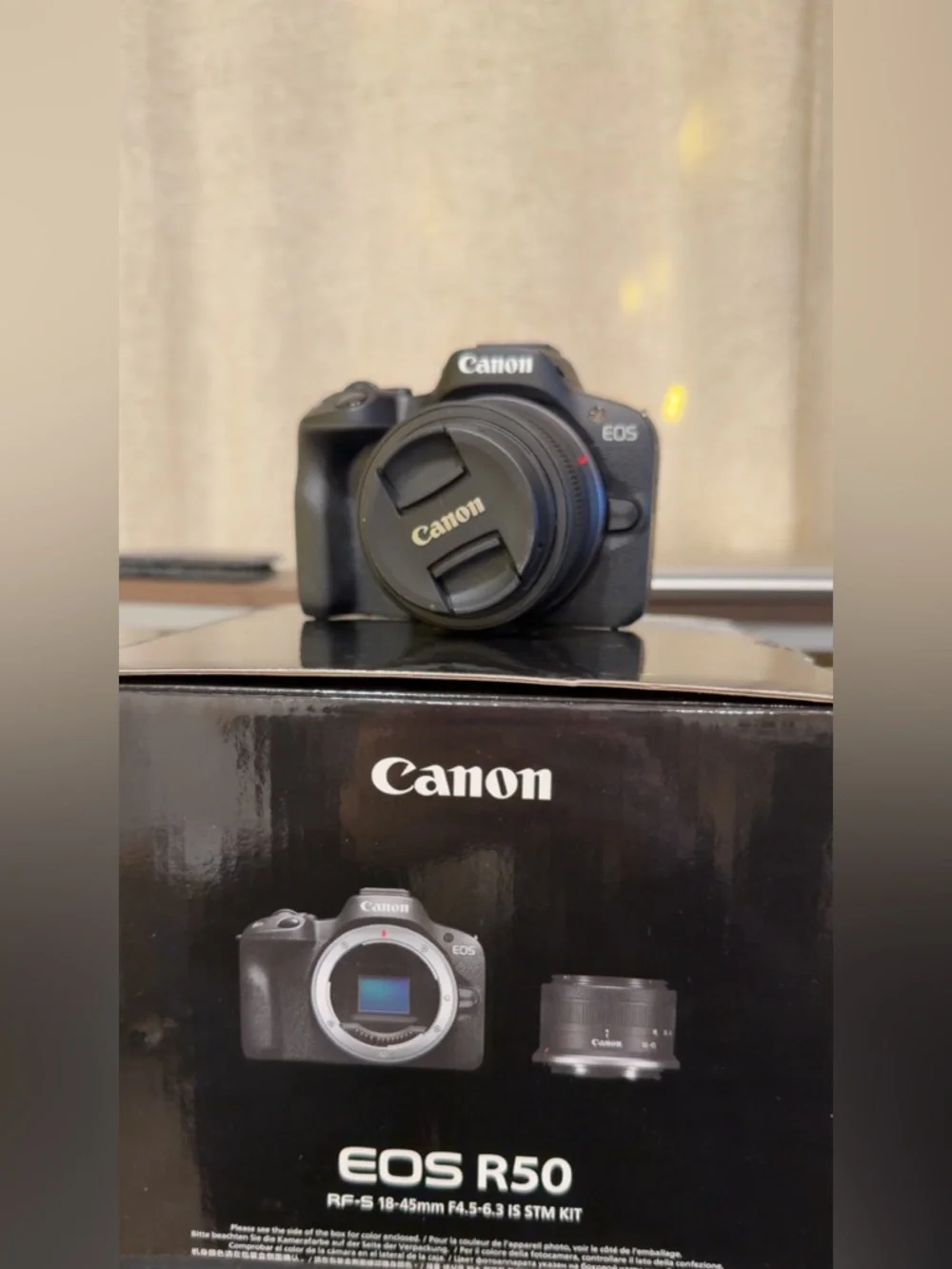 Canon R50 with Charger and Batteries